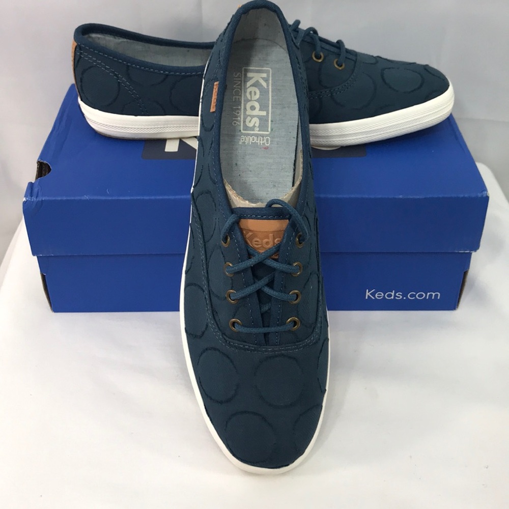 Keds circle jacquard 7.5 dark teal shoes - Picture 1 of 6